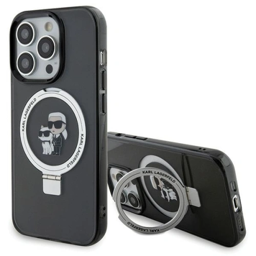 Kup Etui Karl Lagerfeld KLHMP15LHMRSKCK Apple iPhone 15 Pro hardcase Ring Stand Karl&Choupettte MagSafe czarny/black - KLD1742 - {ean13} - Sklep Home Screen