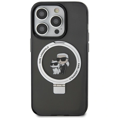 Kup Etui Karl Lagerfeld KLHMP15LHMRSKCK Apple iPhone 15 Pro hardcase Ring Stand Karl&Choupettte MagSafe czarny/black - KLD1742 - {ean13} - Sklep Home Screen