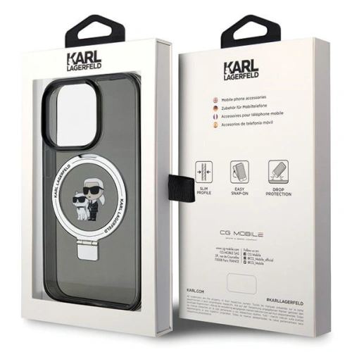 Kup Etui Karl Lagerfeld KLHMP15LHMRSKCK Apple iPhone 15 Pro hardcase Ring Stand Karl&Choupettte MagSafe černý/black - KLD1742 - {ean13} - Sklep Home Screen