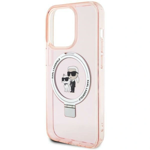 Kup Case Karl Lagerfeld KLHMP15LHMRSKCP Apple iPhone 15 Pro Hardcase Ring Stand Karl&Choupettte MagSafe rosa/pink - KLD1743 - {ean13} - Sklep Home Screen
