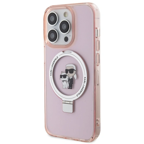 Kup Case Karl Lagerfeld KLHMP15LHMRSKCP Apple iPhone 15 Pro Hardcase Ring Stand Karl&Choupettte MagSafe rosa/pink - KLD1743 - {ean13} - Sklep Home Screen