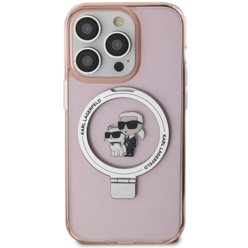 Kup Case Karl Lagerfeld KLHMP15LHMRSKCP Apple iPhone 15 Pro Hardcase Ring Stand Karl&Choupettte MagSafe rosa/pink - KLD1743 - {ean13} - Sklep Home Screen