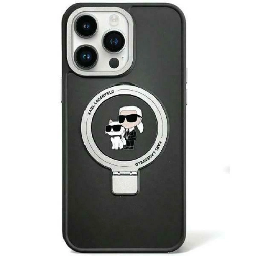 Kup Karl Lagerfeld Apple Carcasă KLHMP15MHMRSKCK iPhone 15 Plus / 14 Plus hardcase Ring Stand Karl&Choupettte MagSafe negru/negru - KLD1744 - {ean13} - Sklep Home Screen