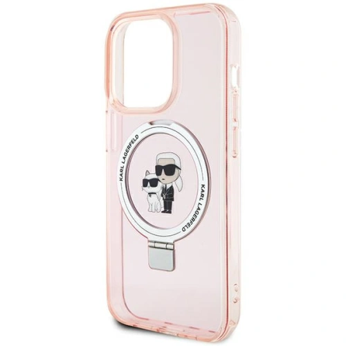 Kup Etui Karl Lagerfeld KLHMP15XHMRSKCP Apple iPhone 15 Pro Max hardcase Ring Stand Karl&Choupettte MagSafe růžový/pink - KLD1749 - {ean13} - Sklep Home Screen