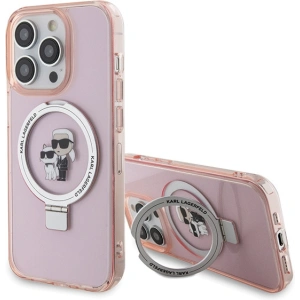 Kup Etui Karl Lagerfeld KLHMP15XHMRSKCP Apple iPhone 15 Pro Max hardcase Ring Stand Karl&Choupettte MagSafe różowy/pink - KLD1749 - {ean13} - Sklep Home Screen