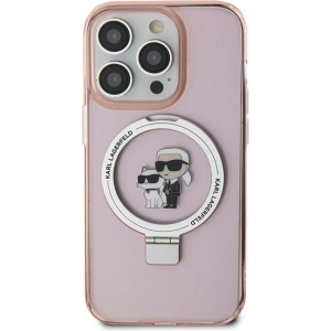 Kup Etui Karl Lagerfeld KLHMP15XHMRSKCP Apple iPhone 15 Pro Max hardcase Ring Stand Karl&Choupettte MagSafe różowy/pink - KLD1749 - {ean13} - Sklep Home Screen
