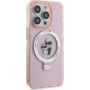 Kup Etui Karl Lagerfeld KLHMP15XHMRSKCP Apple iPhone 15 Pro Max hardcase Ring Stand Karl&Choupettte MagSafe różowy/pink - KLD1749 - {ean13} - Sklep Home Screen