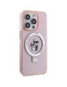 Buy Karl Lagerfeld KLHMP15XHMRSKCP Apple iPhone 15 Pro Max hardcase Ring Stand Karl&Choupettte MagSafe pink - KLD1749 - {ean13} - Home Screen Store Europe
