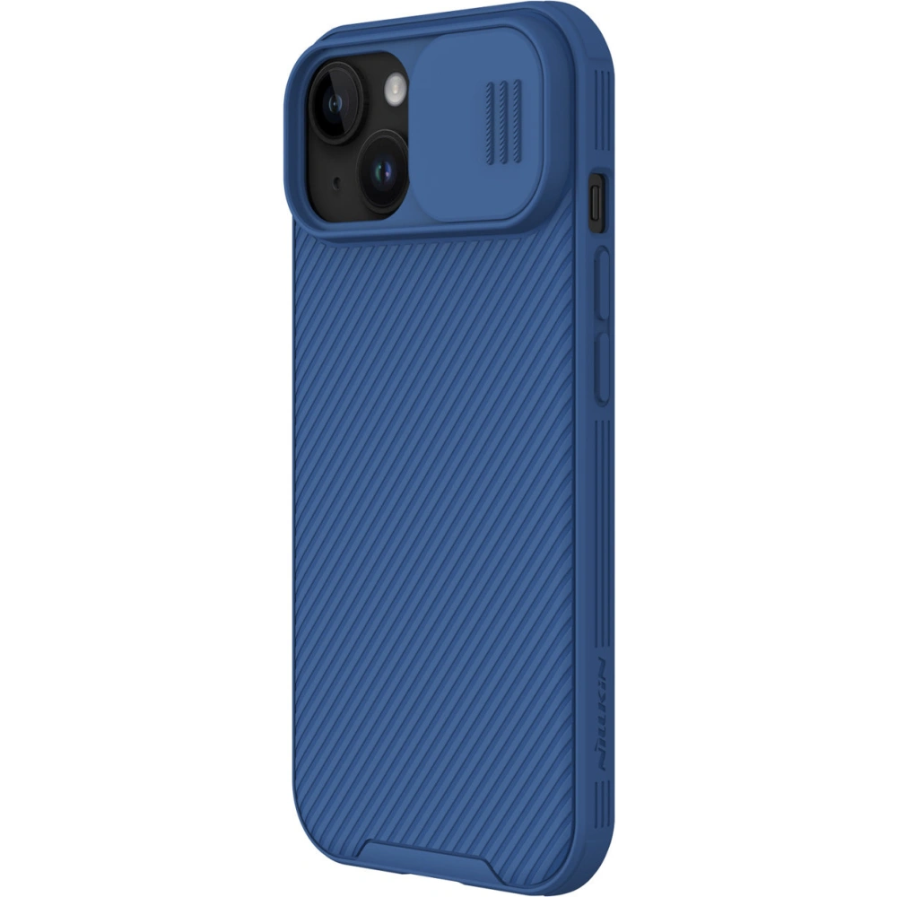 Etui Nillkin CamShield Pro Magnetic dla iPhone 15 - Niebieski