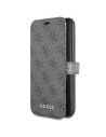 Case Guess GUFLBKSN654GG Apple iPhone 11 Pro Max grau/grey Buch 4G