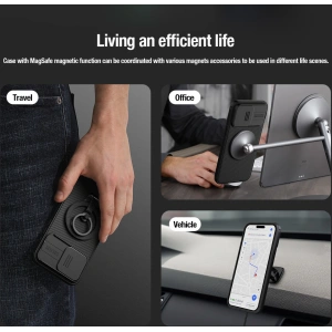 Kup Etui Nillkin CamShield Pro Magnetic Case Apple iPhone 15 Pro Max zielone - NLK1259 - {ean13} - Sklep Home Screen
