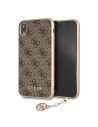 Case Guess GUHCI61GF4GBR Apple iPhone XR braun/hard case 4G Charms Collection