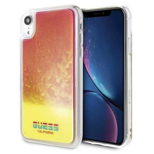 Kup Case Guess GUHCI61GLCPI Apple iPhone XR rosa/pink Hartschale California Glow im Dunkeln - GUE046PNK - {ean13} - Sklep Home Screen