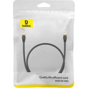 Baseus cat. 8 Ethernet RJ45 network cable, 40Gbps, 0.5m (black)