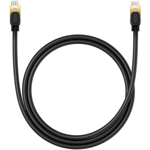 Kup Kabel sieciowy Baseus kat. 8 Ethernet RJ45, 40Gbps, 1m (czarny) - BSU4677 - {ean13} - Sklep Home Screen