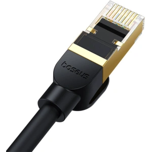 Kup Kabel sieciowy Baseus kat. 8 Ethernet RJ45, 40Gbps, 1m (czarny) - BSU4677 - {ean13} - Sklep Home Screen