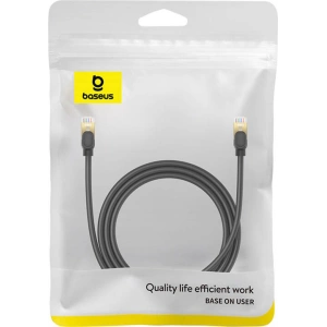 Baseus cat. 8 Ethernet RJ45 network cable, 40Gbps, 1.5m (black)