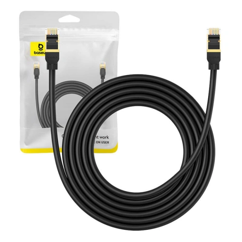 Kup Baseus Cablu de rețea cat. 8 Ethernet RJ45, 40Gbps, 3m (negru) - BSU4680 - {ean13} - Sklep Home Screen