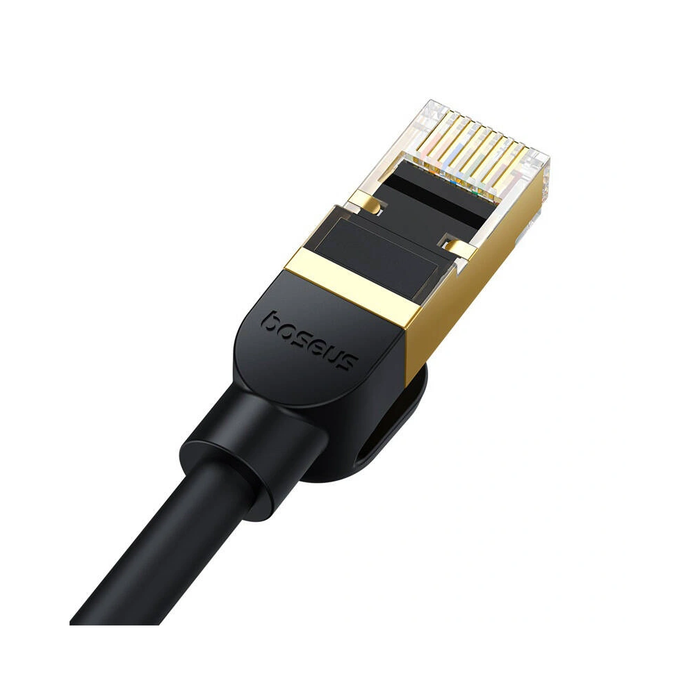 Kabel sieciowy Baseus kat. 8 Ethernet RJ45, 40Gbps, 3m (czarny)