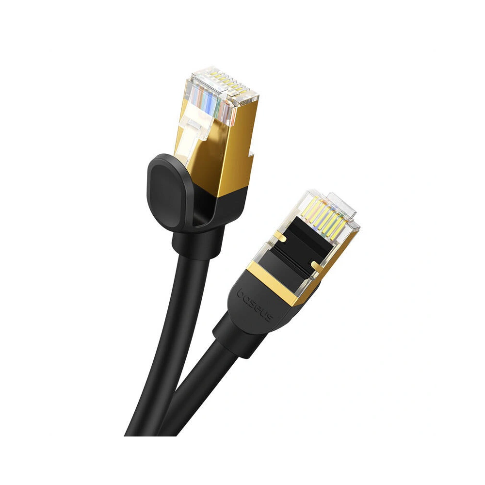 Kabel sieciowy Baseus kat. 8 Ethernet RJ45, 40Gbps, 3m (czarny)