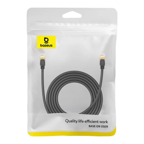 Buy Baseus cat. 8 Ethernet RJ45 network cable, 40Gbps, 3m (black) - BSU4680 - {ean13} - Home Screen Store Europe