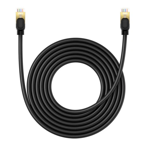 Kup Kabel sieciowy Baseus kat. 8 Ethernet RJ45, 40Gbps, 5m (czarny) - BSU4681 - {ean13} - Sklep Home Screen