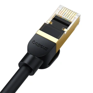 Kup Kabel sieciowy Baseus kat. 8 Ethernet RJ45, 40Gbps, 5m (czarny) - BSU4681 - {ean13} - Sklep Home Screen
