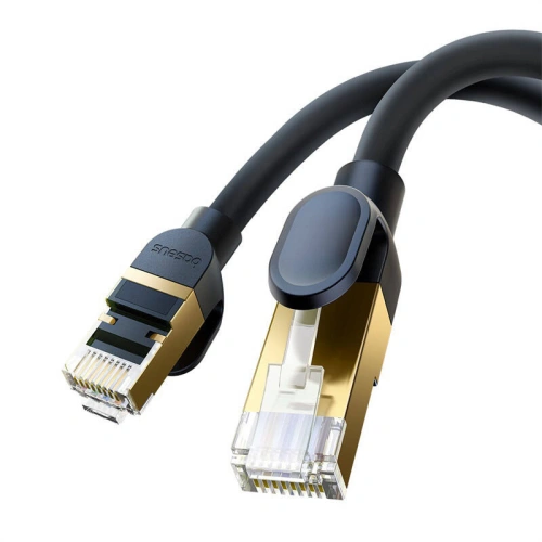 Kup Kabel sieciowy Baseus kat. 8 Ethernet RJ45, 40Gbps, 5m (czarny) - BSU4681 - {ean13} - Sklep Home Screen
