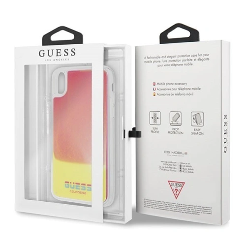 Buy Guess GUHCI61GLCPI iPhone Xr pink hard case California Glow in the dark - GUE046PNK - {ean13} - Home Screen Store Europe