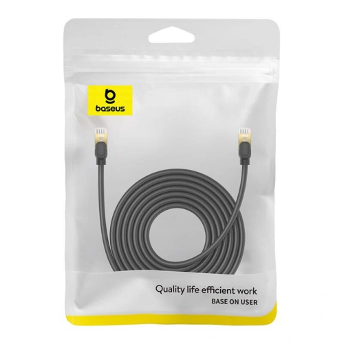 Buy Baseus cat. 8 Ethernet RJ45 network cable, 40Gbps, 8m (black) - BSU4682 - {ean13} - Home Screen Store Europe