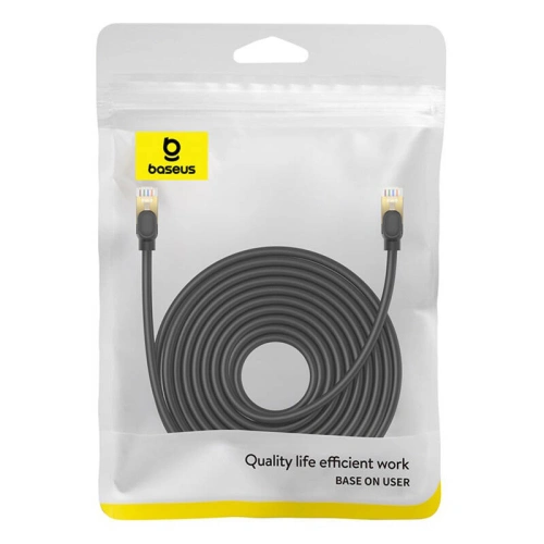 Buy Baseus cat. 8 Ethernet RJ45 network cable, 40Gbps, 10m (black) - BSU4683 - {ean13} - Home Screen Store Europe