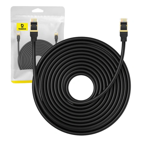 Kup Baseus Cablu de rețea cat. 8 Ethernet RJ45, 40Gbps, 15m (negru) - BSU4684 - {ean13} - Sklep Home Screen