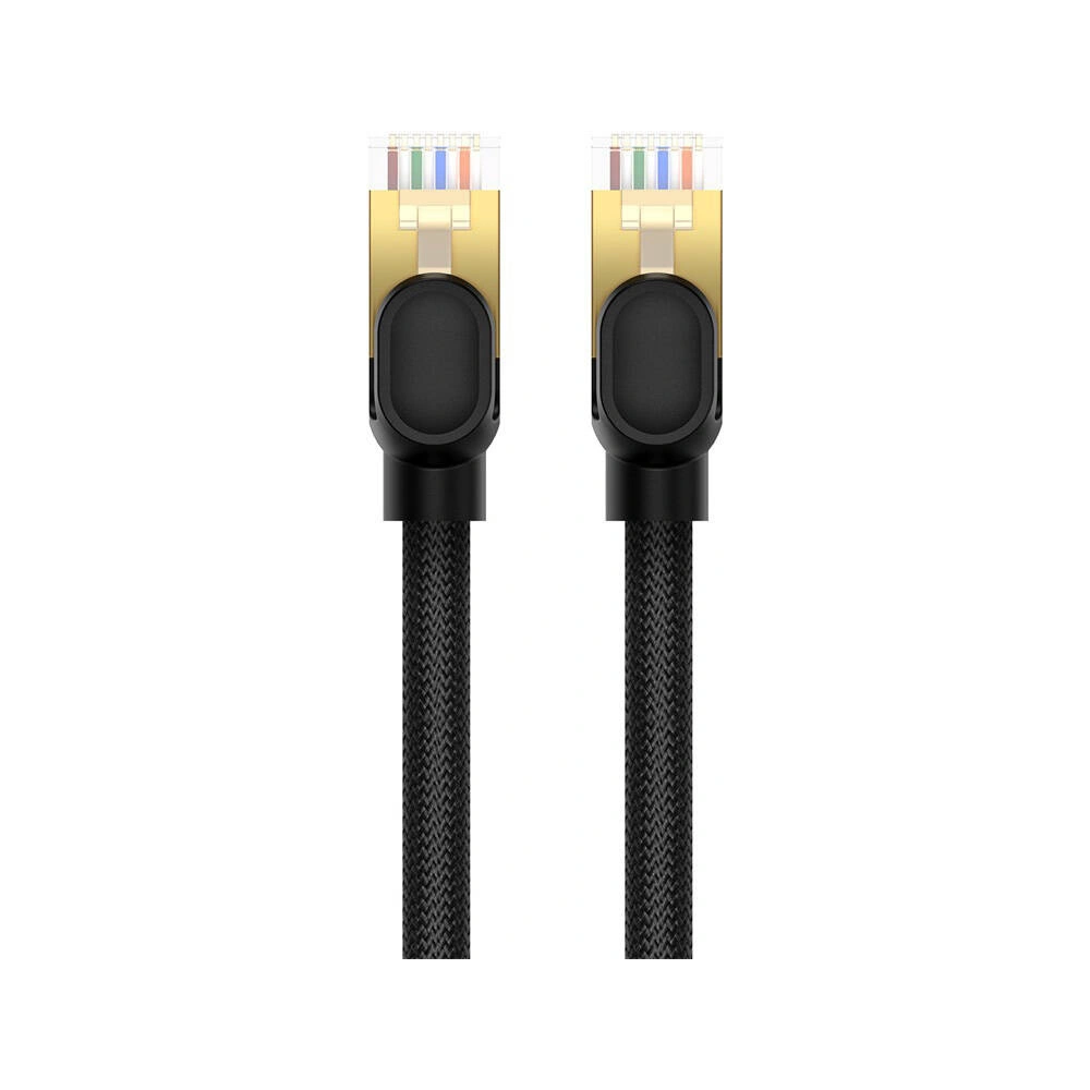 Kabel sieciowy Baseus kat. 8 Ethernet RJ45, 40Gbps, 15m (czarny)