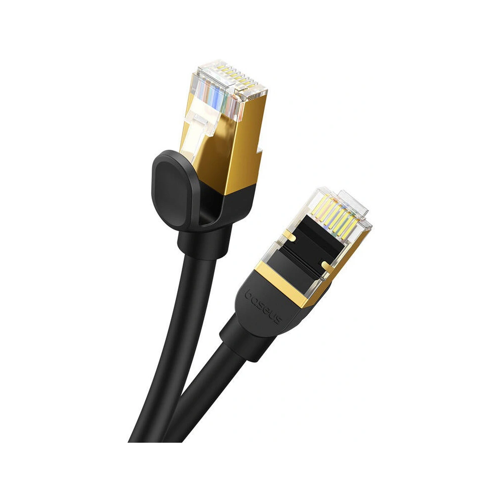 Kabel sieciowy Baseus kat. 8 Ethernet RJ45, 40Gbps, 15m (czarny)