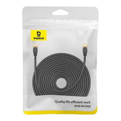 Buy Baseus cat. 8 Ethernet RJ45 network cable, 40Gbps, 20m (black) - BSU4685 - {ean13} - Home Screen Store Europe