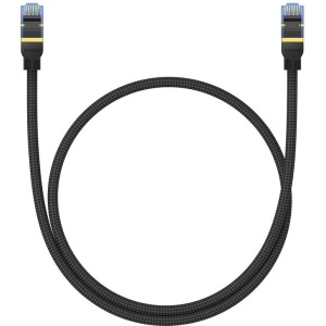 Kup Kabel sieciowy Baseus w oplocie kat. 7 Ethernet RJ45, 10Gbps, 0,5m (czarny) - BSU4686 - {ean13} - Sklep Home Screen