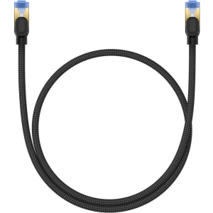 Kup Kabel sieciowy Baseus w oplocie kat. 7 Ethernet RJ45, 10Gbps, 0,5m (czarny) - BSU4686 - {ean13} - Sklep Home Screen