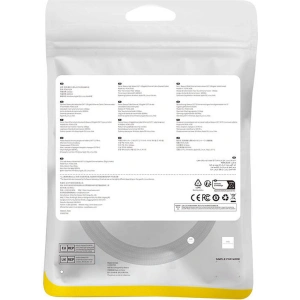 Kup Kabel sieciowy Baseus w oplocie kat. 7 Ethernet RJ45, 10Gbps, 1m (czarny) - BSU4687 - {ean13} - Sklep Home Screen