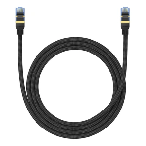 Kup Kabel sieciowy Baseus w oplocie kat. 7 Ethernet RJ45, 10Gbps, 1,5m (czarny) - BSU4688 - {ean13} - Sklep Home Screen