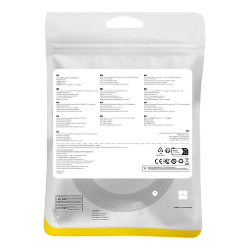 Kup Baseus Cablu de rețea împletit cat. 7 Ethernet RJ45, 10Gbps, 1,5m (negru) - BSU4688 - {ean13} - Sklep Home Screen