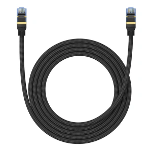 Kup Kabel sieciowy Baseus w oplocie kat. 7 Ethernet RJ45, 10Gbps, 2m (czarny) - BSU4689 - {ean13} - Sklep Home Screen