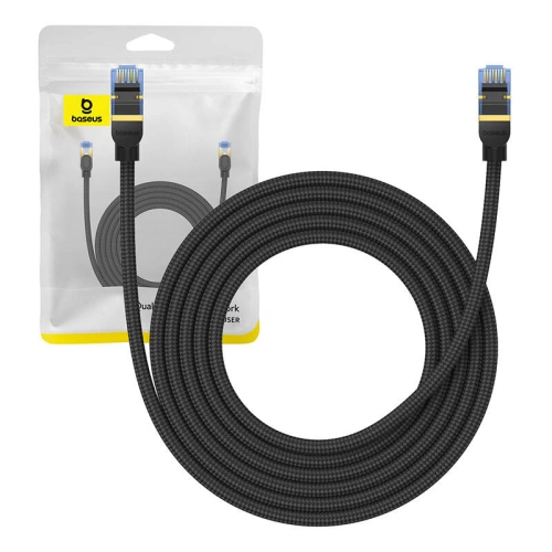 Kup Baseus Cablu de rețea împletit cat. 7 Ethernet RJ45, 10Gbps, 3m (negru) - BSU4690 - {ean13} - Sklep Home Screen