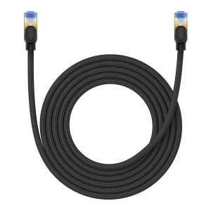 Kup Kabel sieciowy Baseus w oplocie kat. 7 Ethernet RJ45, 10Gbps, 3m (czarny) - BSU4690 - {ean13} - Sklep Home Screen