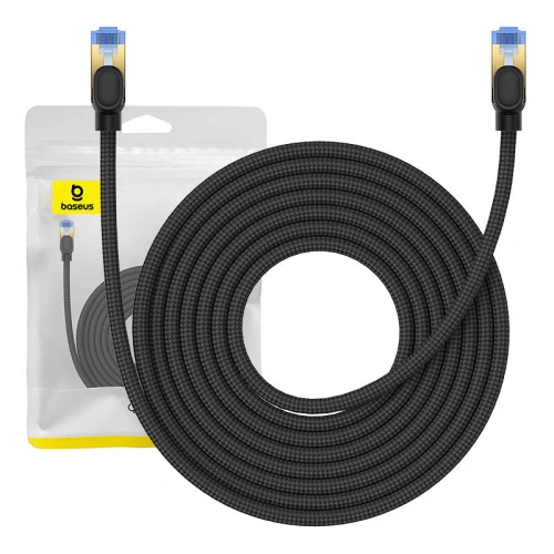 Buy Baseus braided cat 7 Ethernet RJ45, 10Gbps, 8m network cable (black) - BSU4692 - {ean13} - Home Screen Store Europe