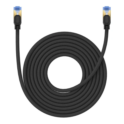 Kup Kabel sieciowy Baseus w oplocie kat. 7 Ethernet RJ45, 10Gbps, 8m (czarny) - BSU4692 - {ean13} - Sklep Home Screen