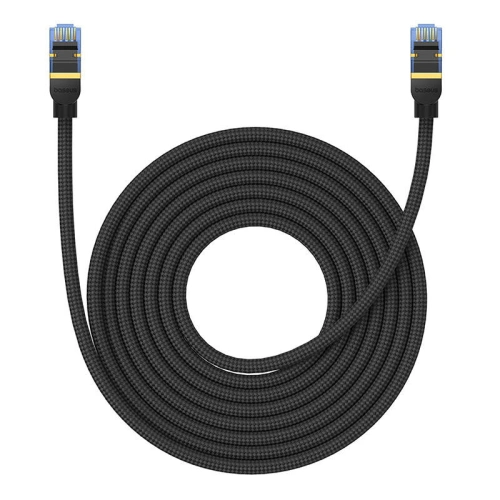 Kup Kabel sieciowy Baseus w oplocie kat. 7 Ethernet RJ45, 10Gbps, 8m (czarny) - BSU4692 - {ean13} - Sklep Home Screen