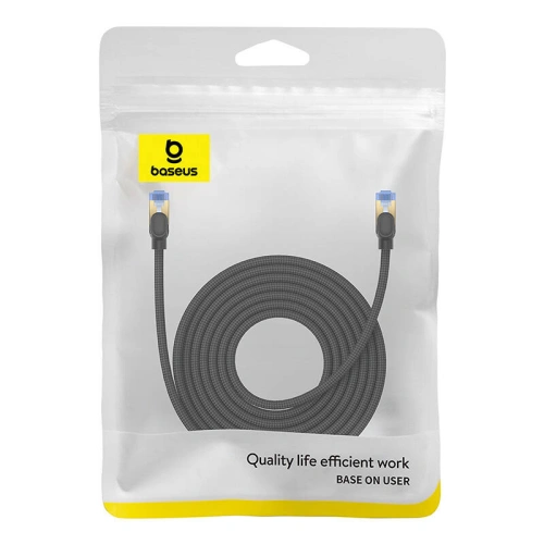 Kup Baseus Cablu de rețea împletit cat. 7 Ethernet RJ45, 10Gbps, 8m (negru) - BSU4692 - {ean13} - Sklep Home Screen