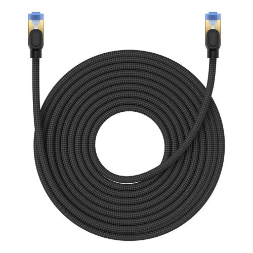 Kup Kabel síťový Baseus v opletu kat. 7 Ethernet RJ45, 10Gbps, 15m (černý) - BSU4694 - {ean13} - Sklep Home Screen