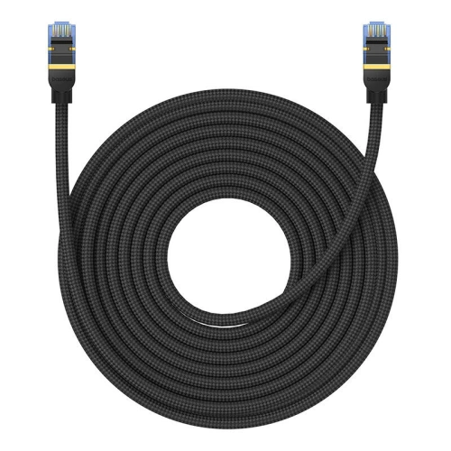Kup Kabel síťový Baseus v opletu kat. 7 Ethernet RJ45, 10Gbps, 15m (černý) - BSU4694 - {ean13} - Sklep Home Screen