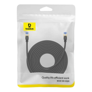 Baseus braided cat 7 Ethernet RJ45, 10Gbps, 15m network cable (black)